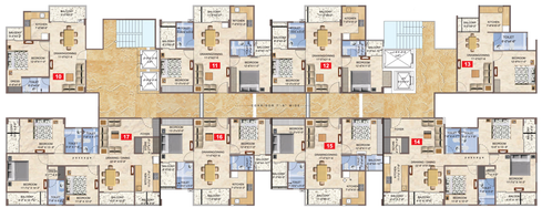 Floor Plan of Vilasa Taruchaya Residency in Ajmer Road, Jaipur - Image 145221