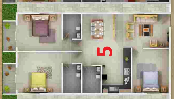 3 BHK Flat in SreeReddy Ceyone in Banaswadi, Bangalore - Image 808673