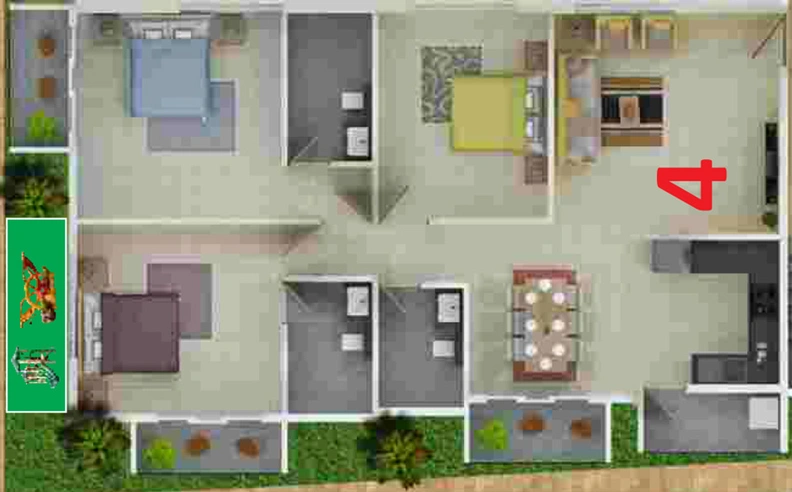 3 BHK Flat in SreeReddy Ceyone in Banaswadi, Bangalore - Image 808676