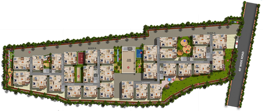 Master Plan of Swathis Skyline in Gajulramaram, Hyderabad - Image 145351
