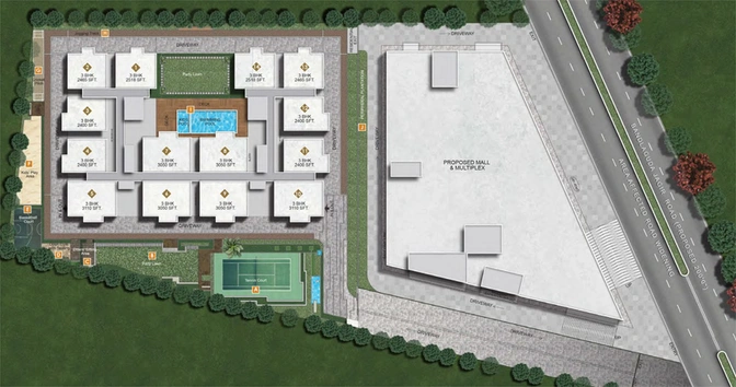 Master Plan of Tamra Asteria in Bandlaguda Jagir, Hyderabad - Image 145365
