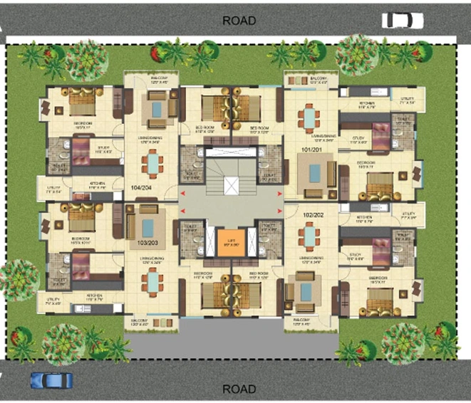 Master Plan of Cumins Cedar Woods in Kammanahalli, Bangalore - Image 145370