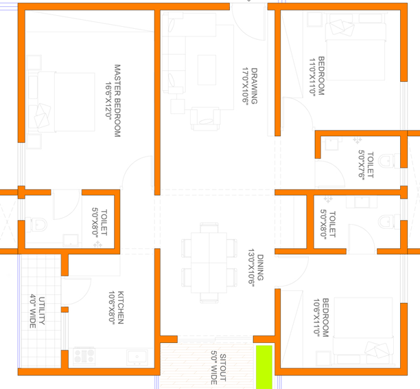 3 BHK Flat in Sarvani Apartments in Ameenpur, Hyderabad - Image 808721