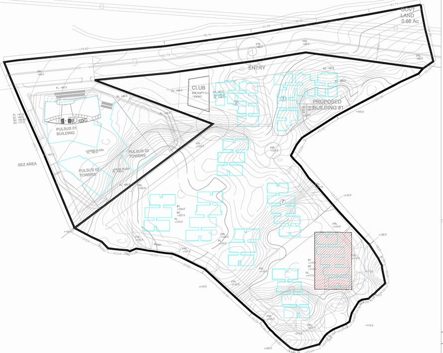 Master Plan of Sarvani Apartments in Ameenpur, Hyderabad - Image 145387