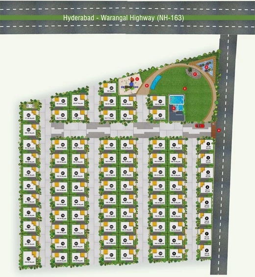 Master Plan of Vilva The Ambience Vista in Ghatkesar, Hyderabad - Image 145529