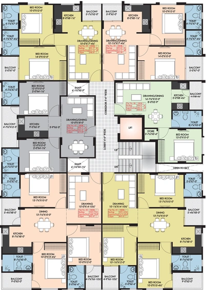 Floor Plan of Suman Snehachanda in Narayan Vihar, Jaipur - Image 145551