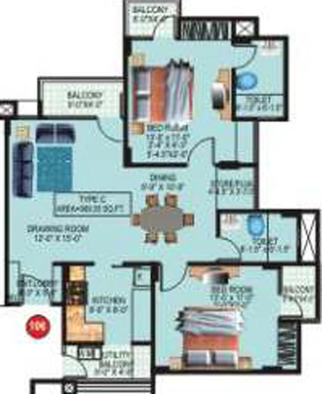 2 BHK Flat in Resonance Ashadeep Green Avenue in Jagatpura, Jaipur - Image 808772