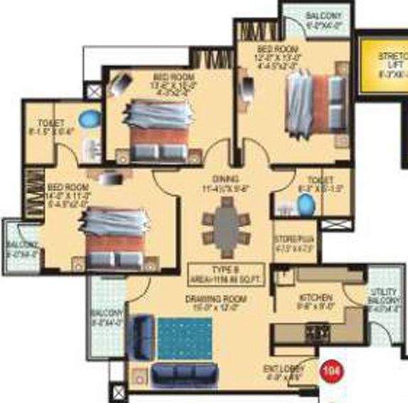 3 BHK Flat in Resonance Ashadeep Green Avenue in Jagatpura, Jaipur - Image 808773