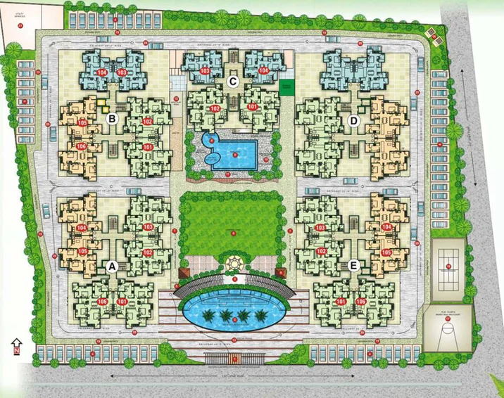 Master Plan of Resonance Ashadeep Green Avenue in Jagatpura, Jaipur - Image 145568