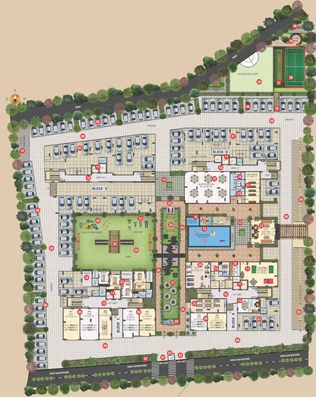 Master Plan of Aradhana Bhavyaa Green Luxuria in Jagatpura, Jaipur - Image 145612