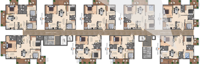 Floor Plan of JB Galaxy Fountain Park in Serilingampally, Hyderabad - Image 145636