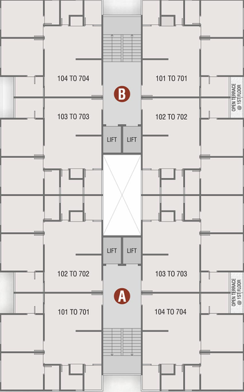 Floor Plan of Shivam Heights in Lambha, Ahmedabad - Image 94529