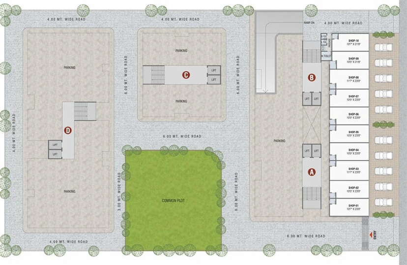 Master Plan of Shivam Heights in Lambha, Ahmedabad - Image 94530