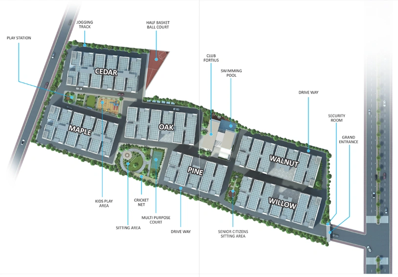 Master Plan of Signature Fortius in Isnapur, Hyderabad - Image 145668