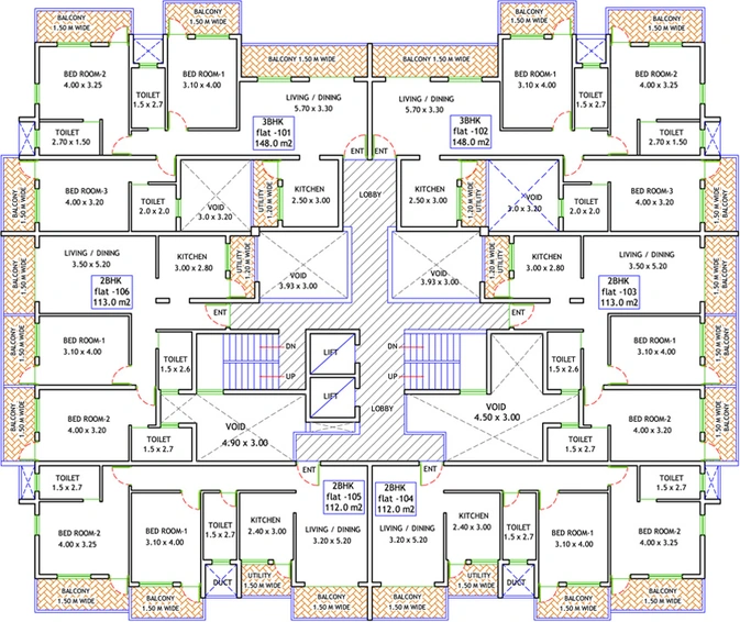 Floor Plan of Essen Horizon Phase 2 in Dabolim, Goa - Image 145675