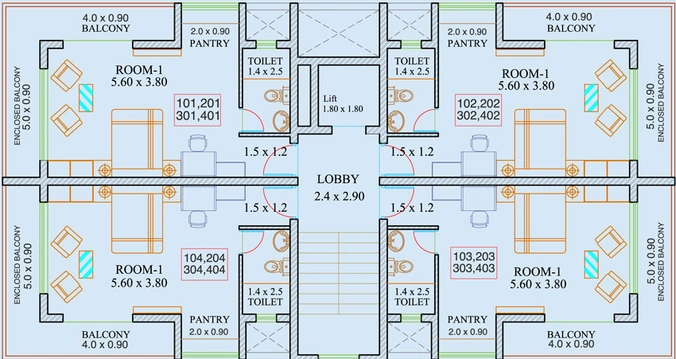 Floor Plan of GHD Haven in Nerul, Goa - Image 145693