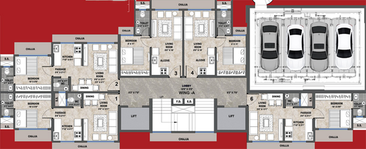 Floor Plan of Sanghvi Edge in Santacruz East, Mumbai - Image 145766