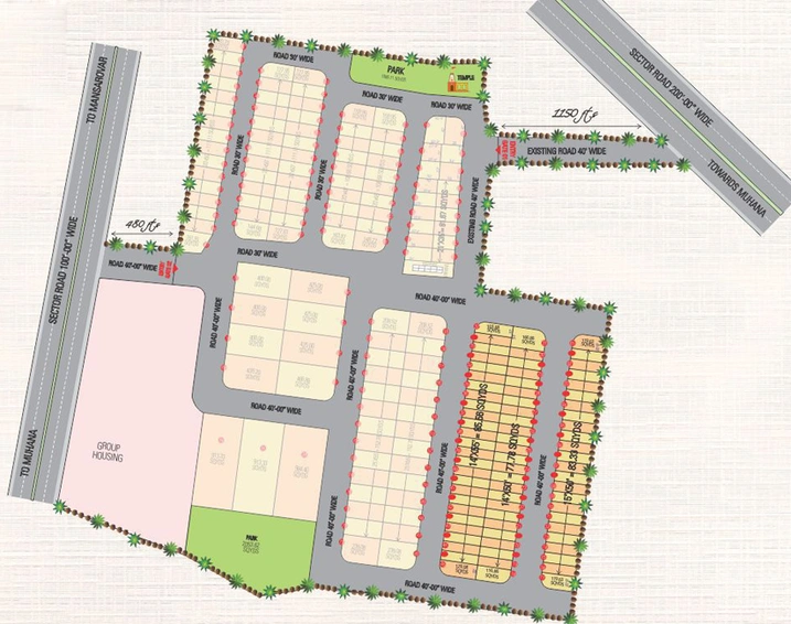 Master Plan of Abhinandan Apna Bungalow in Mansarovar, Jaipur - Image 145791