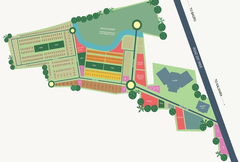Master Plan of Galaxy Enclave The Urban Village in Ajmer Road, Jaipur - Image 145798