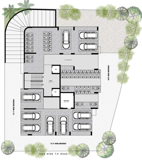 Master Plan of Vishwanath Greencraft Residences in Ambawadi, Ahmedabad - Image 94513