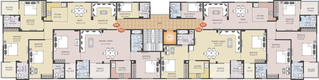 Floor Plan of Arihant Residency in Kanak Vihar, Jaipur - Image 145833