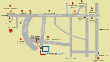 Location of Shreenath Square Arcade - Image 145840