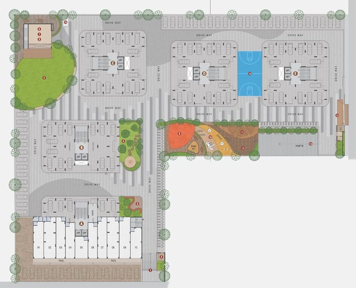 Master Plan of V3 Kala Sagar Skies in Chandkheda, Ahmedabad - Image 93726