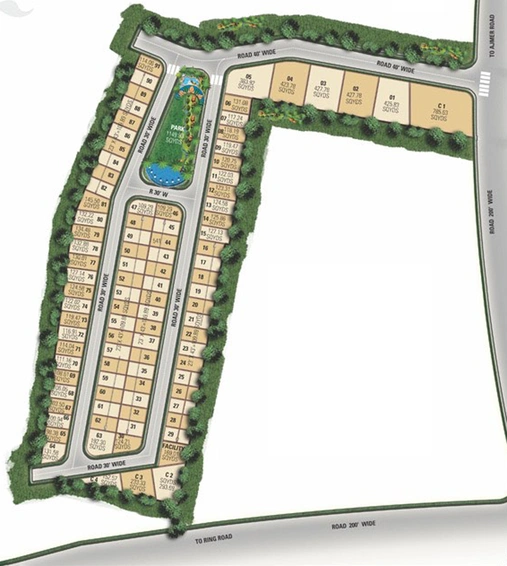 Master Plan of Anukampa Royal Celebrity in Ajmer Road, Jaipur - Image 145889