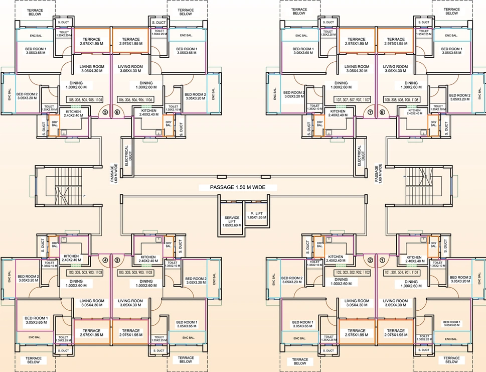Floor Plan of Amit Astonia Classic in Undri, Pune - Image 145932