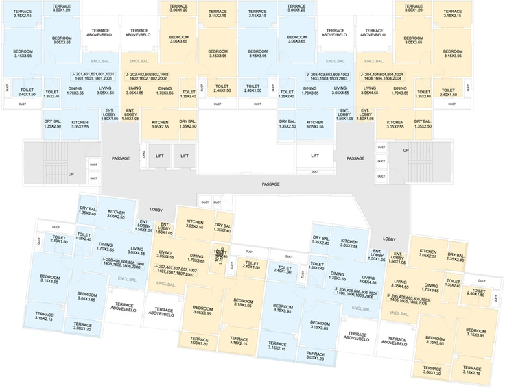 Floor Plan of Amit Bloomfield in Vadgaon Budruk, Pune - Image 145950