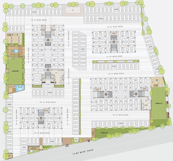 Master Plan of V3 Kalasagar Skyz in Vejalpur, Ahmedabad - Image 93736