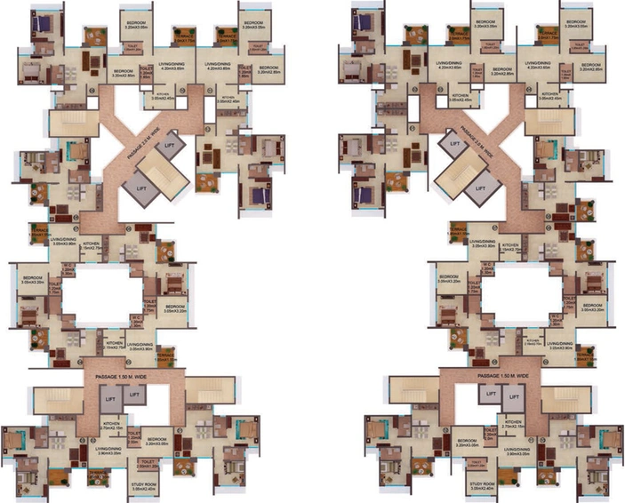 Floor Plan of Amit Colori in Undri, Pune - Image 145998