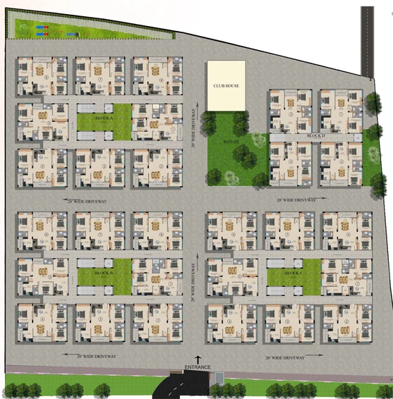 Master Plan of Saishakti Symphony in Bandlaguda Jagir, Hyderabad - Image 146036