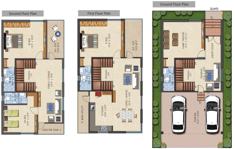 3 BHK House/Villa in Saishakti Urban Ville in Kondapur, Hyderabad - Image 808937