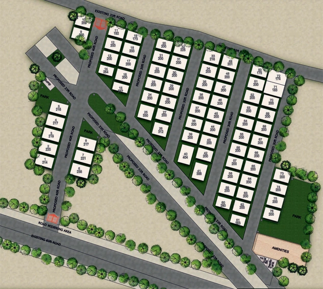 Master Plan of Tag Amity Villas in Mokila, Hyderabad - Image 146101