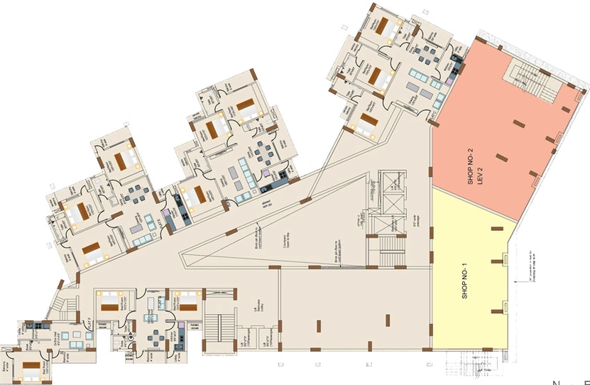 Floor Plan of Vastu Sushila Garden in Morabadi, Ranchi - Image 146117