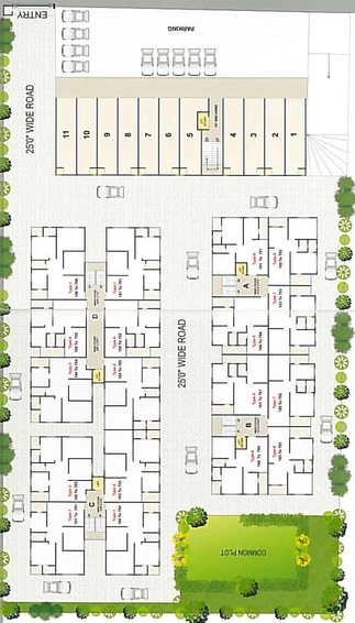 Master Plan of Maruti Mahavir Status in Nikol, Ahmedabad - Image 93743