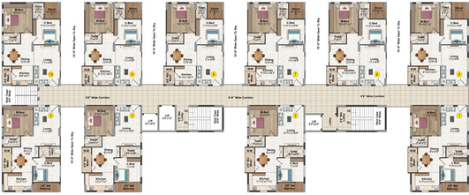 Floor Plan of Kinetic Palazzo in Nallagandla, Hyderabad - Image 146110