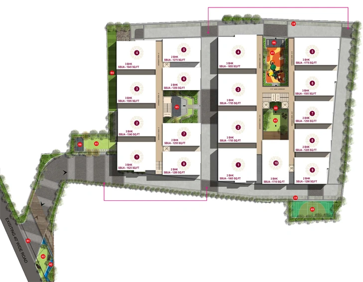 Master Plan of Manepally Green Grandeur in Suchitra, Hyderabad - Image 146133
