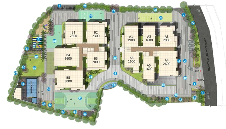 Master Plan of Niharika Interlake in Manikonda, Hyderabad - Image 146153