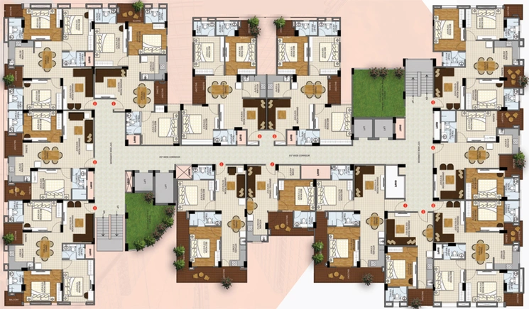 Floor Plan of Kedia Corporate Club in Vaishali Extension, Jaipur - Image 146161