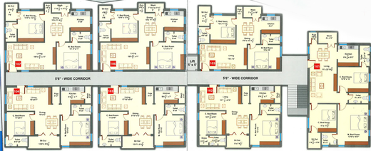 Floor Plan of Vaishnavi Sai Brundavanam in Miyapur, Hyderabad - Image 146189