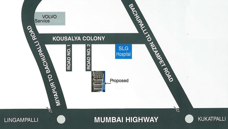 Location of Vaishnavi Sai Brundavanam in Miyapur, Hyderabad - Image 146188