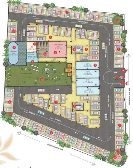 Master Plan of Coral Arihant Heights in Mansarovar, Jaipur - Image 146196