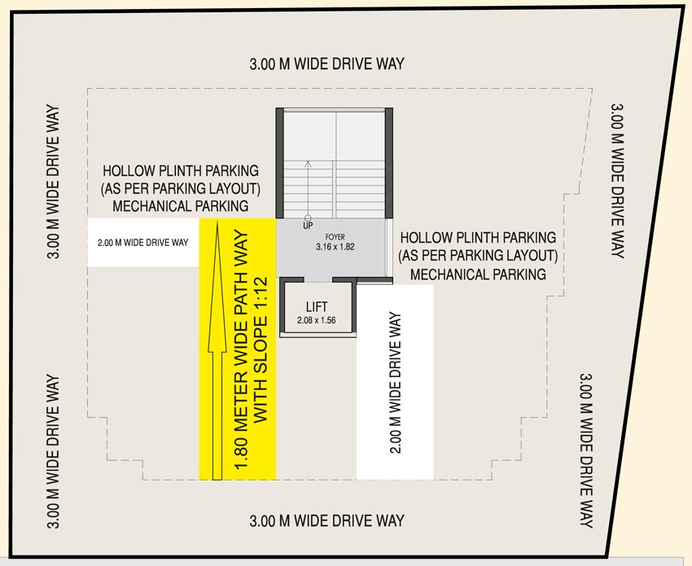 Master Plan of Trivedi Mira Mohan Elegance in Paldi, Ahmedabad - Image 94493