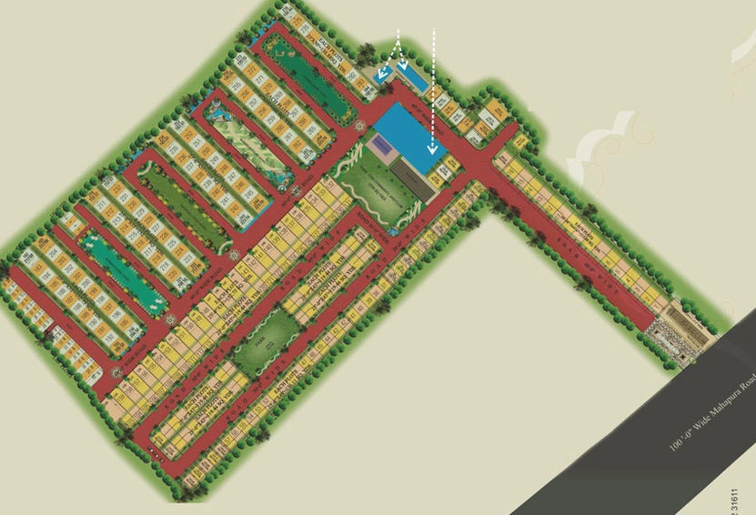 Master Plan of Manglam Aangan Residency in Mahapura, Jaipur - Image 146214