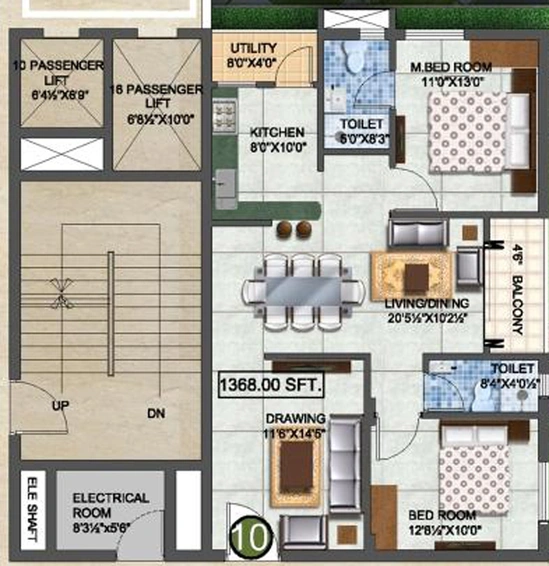 2 BHK Flat in Western Exotica in Kondapur, Hyderabad - Image 809034