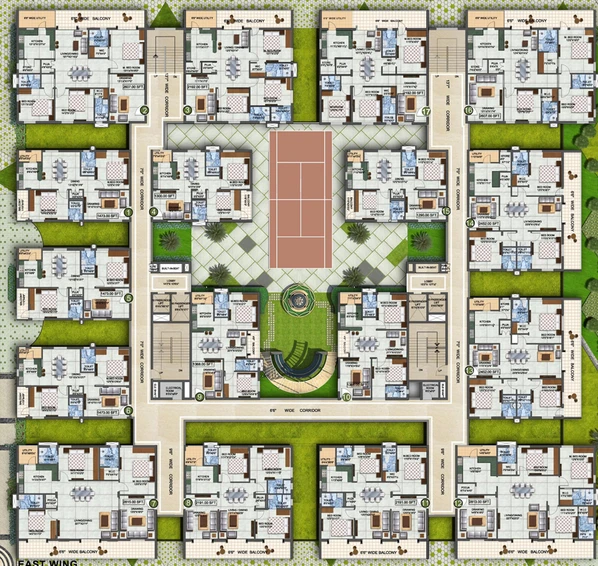 Floor Plan of Western Exotica in Kondapur, Hyderabad - Image 146289