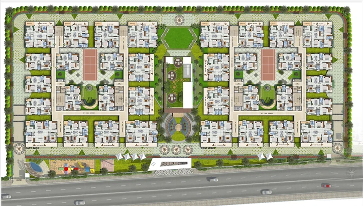 Master Plan of Western Exotica in Kondapur, Hyderabad - Image 146290