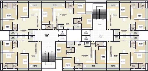 Floor Plan of Sawera Grand Imperia in Nikol, Ahmedabad - Image 94483